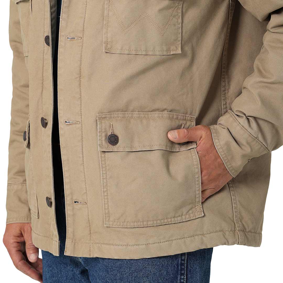 Wrangler Men's Corduroy Yoke Lined Barn Coat