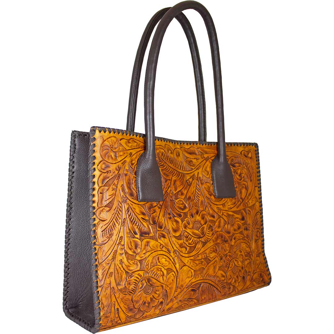 Juan Antonio Hand Tooled Leather Tote Bag