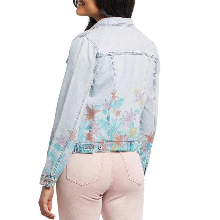 Floral print jean on sale jacket