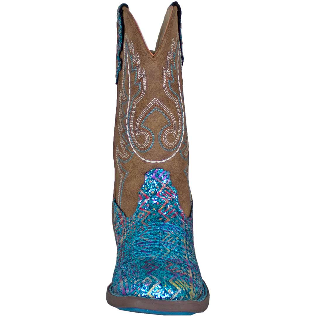 Brown glitter 2024 cowgirl boots