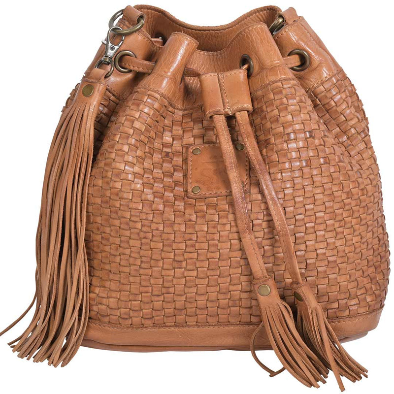 STS Sweet Grass Woven Bucket Bag