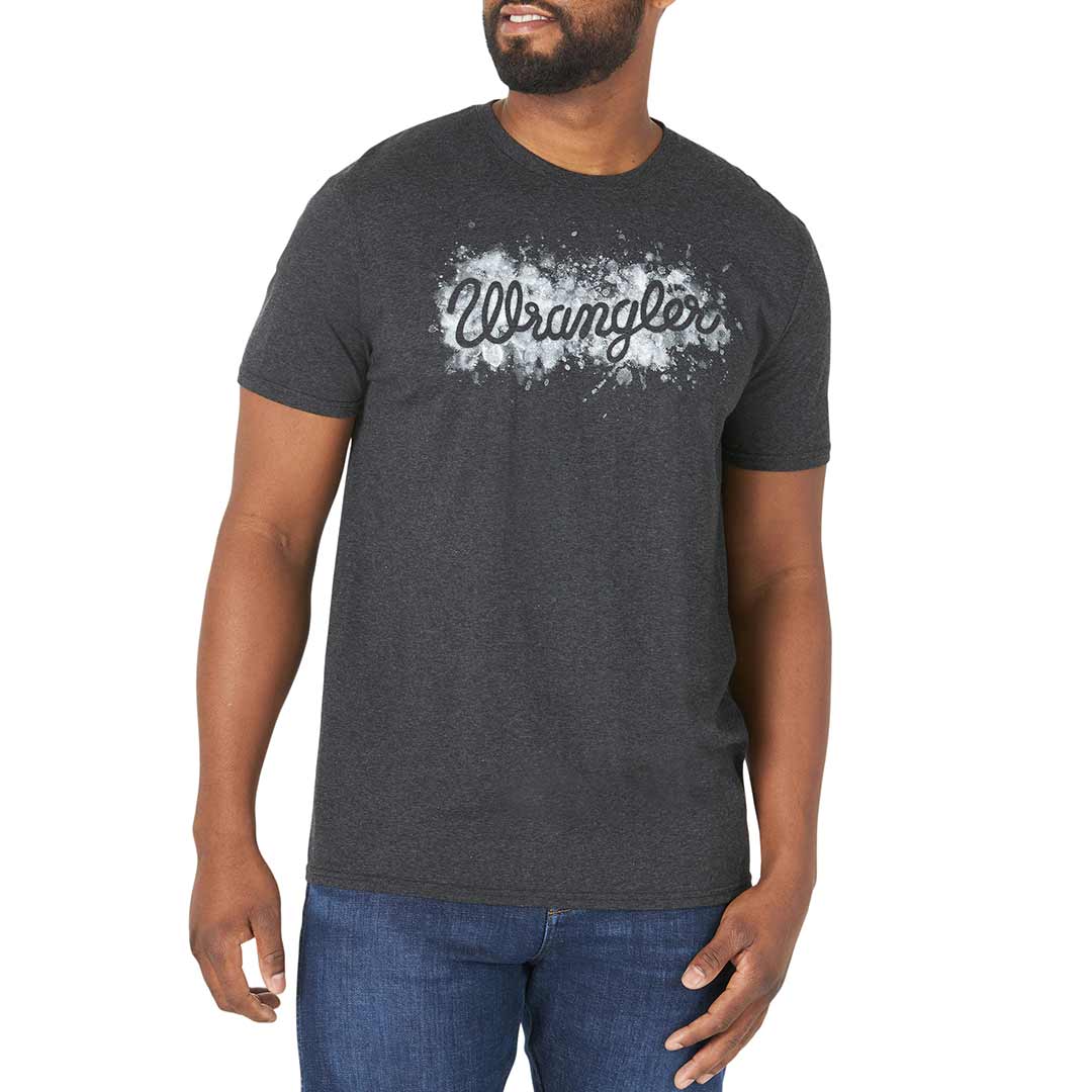 Wrangler Men s Stencil Logo Graphic T Shirt Lammle s Lammle s