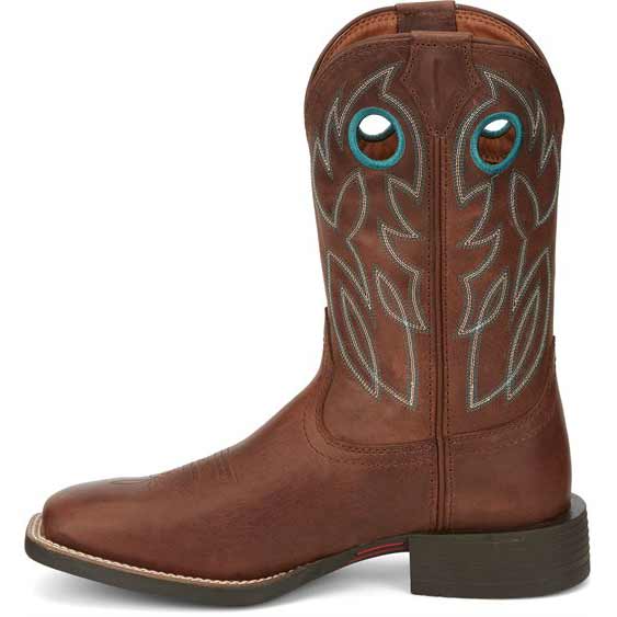 Cowboy boots best sale with pull holes