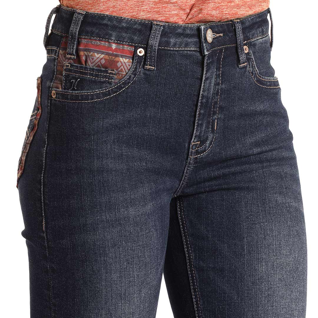 High rise stretch bootcut 2024 jeans