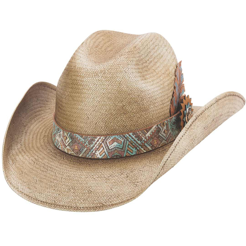 Bullhide Hats Women's South West Love Straw Cowboy Hat | Tan
