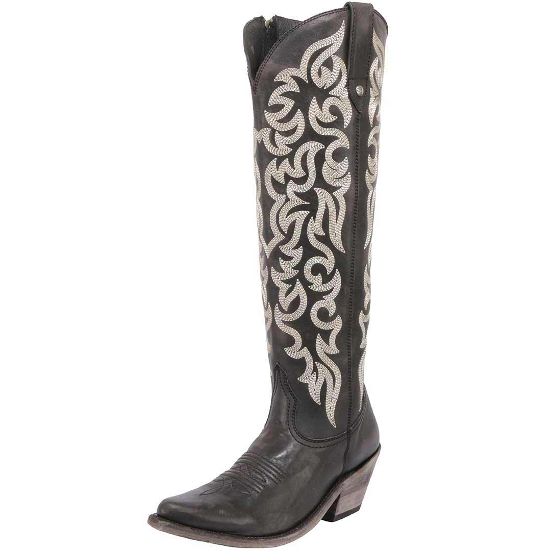 Grey cowgirl outlet boots