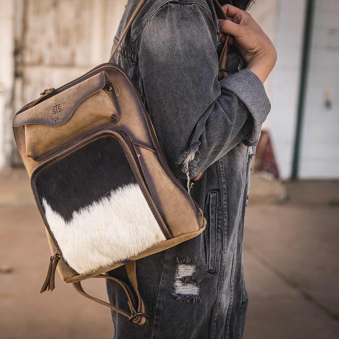 STS Ranchwear Cowhide Sunny Backpack