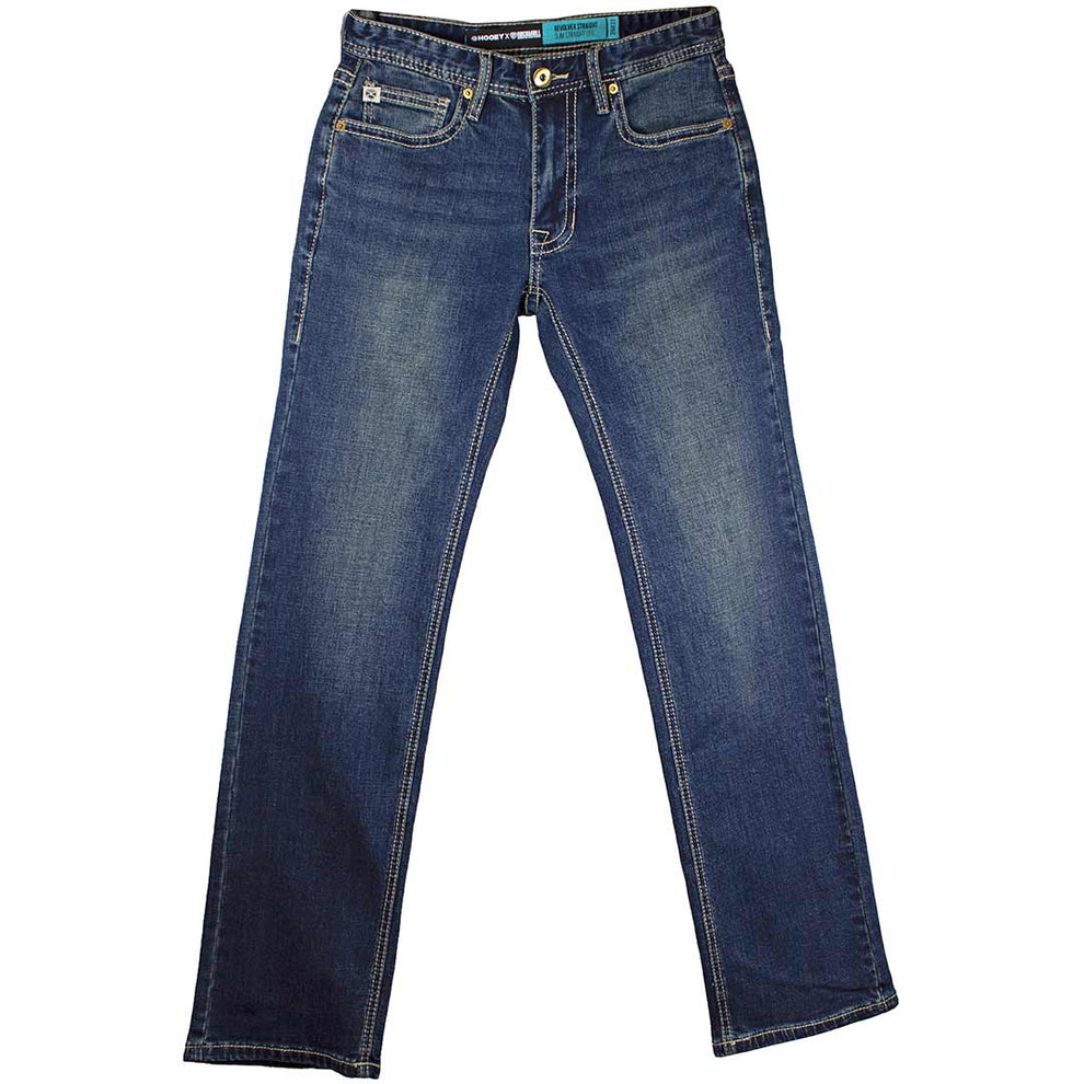 Hooey Men's Revolver Slim Fit Straight Leg Jeans