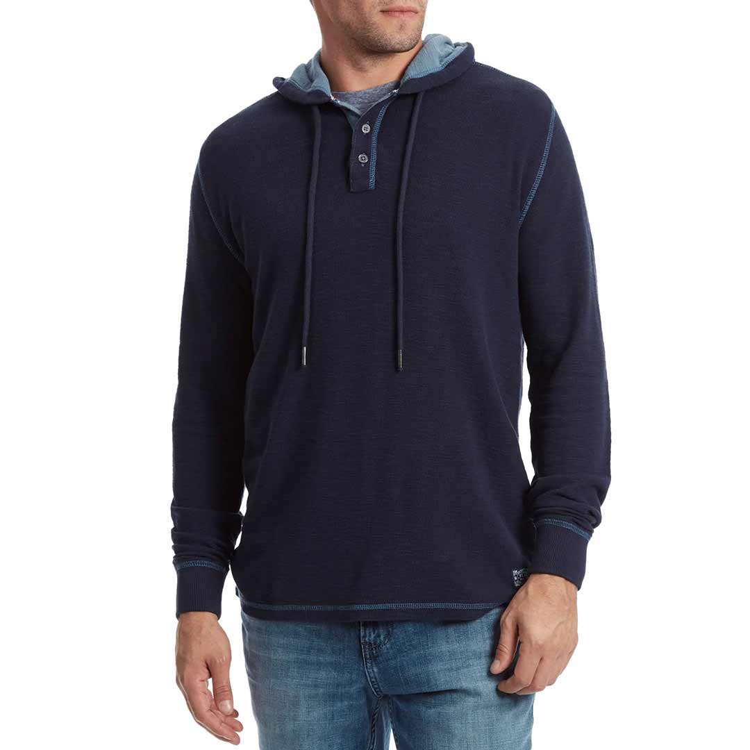 George fashion henley hoodie hotsell