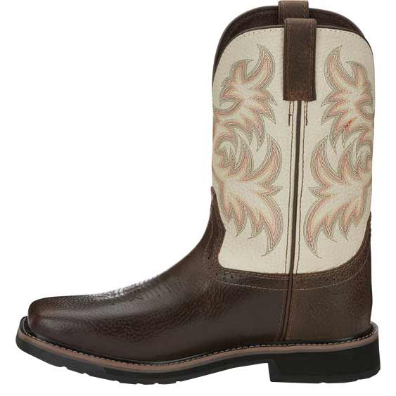 Justin boots stampede sales square toe