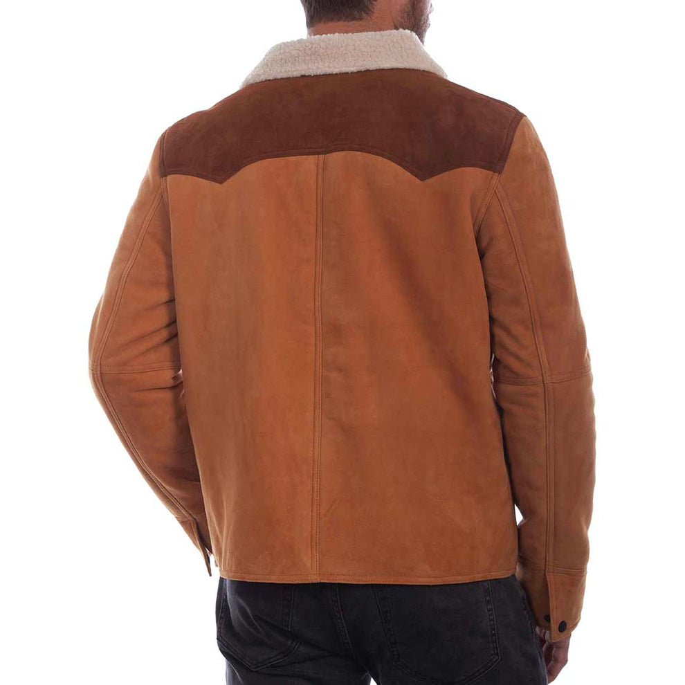 Scully Men's Contrast Yoke Suede Jacket