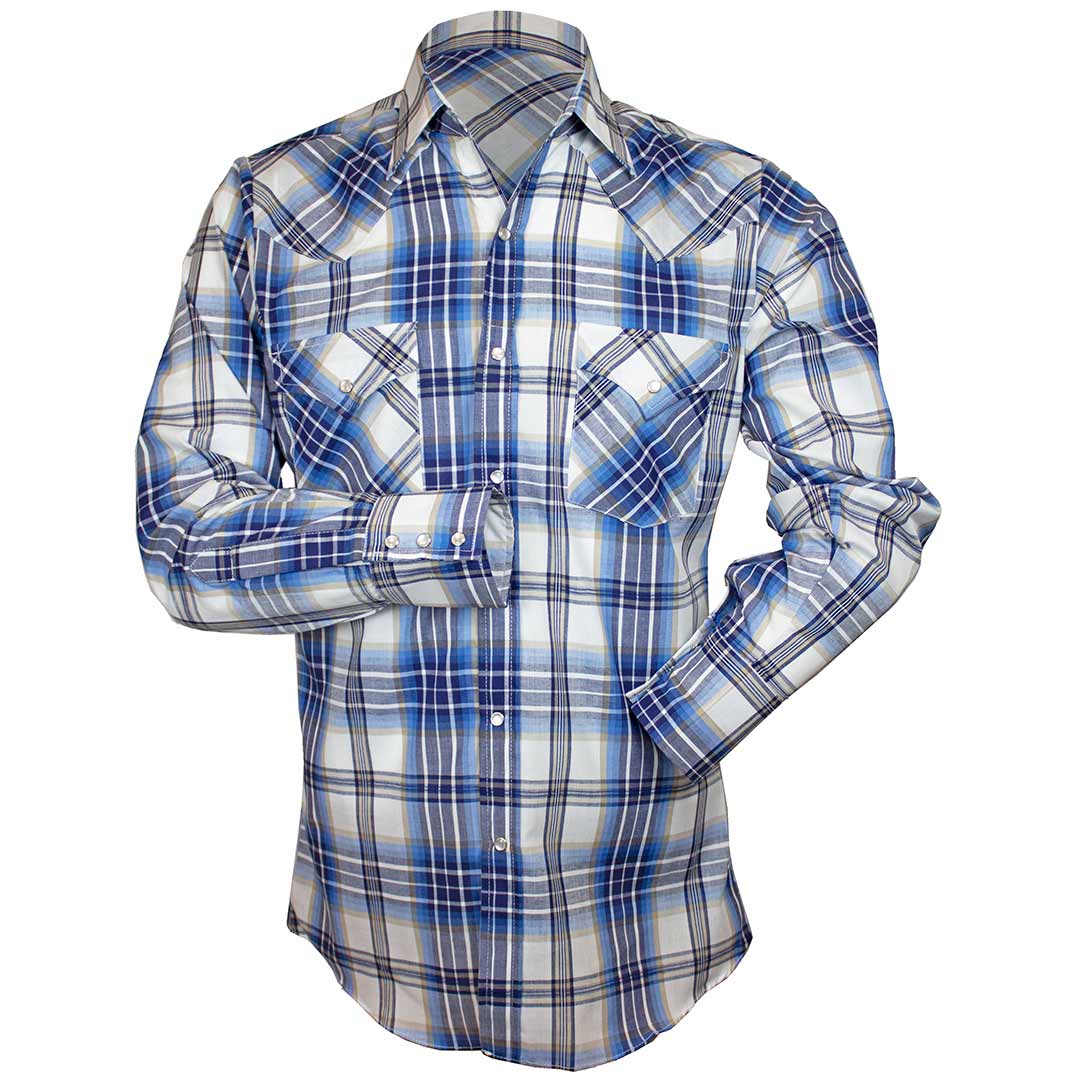 Ely Cattleman Men's Plaid Print Snap Shirt