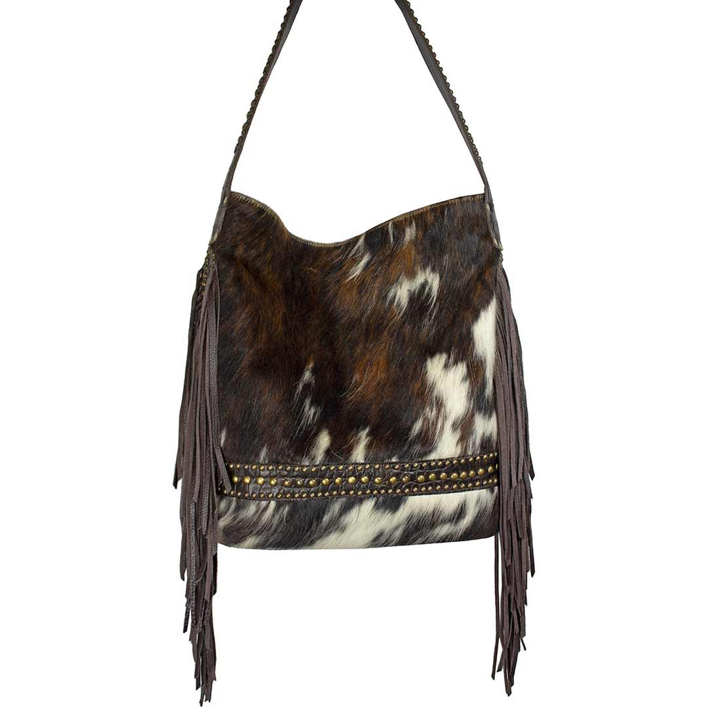 Cowhide Nellie Fringe Bag