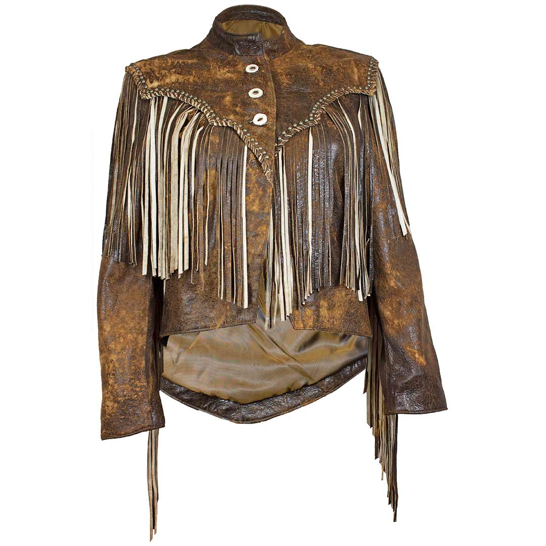 Juan Antonio Women s Fringe Crop Leather Jacket Lammle s Lammle s Western Wear