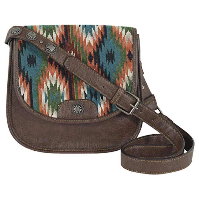 Justin Aztec Jacquard Saddle Bag