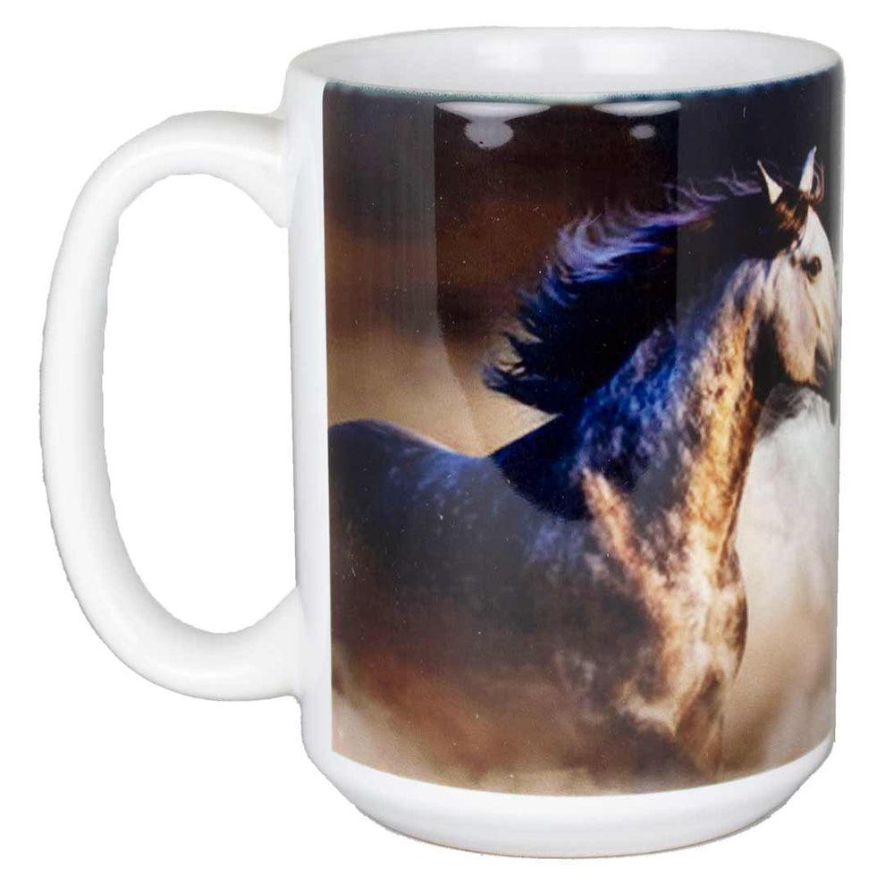 Nature's Window 3 Horses Mug