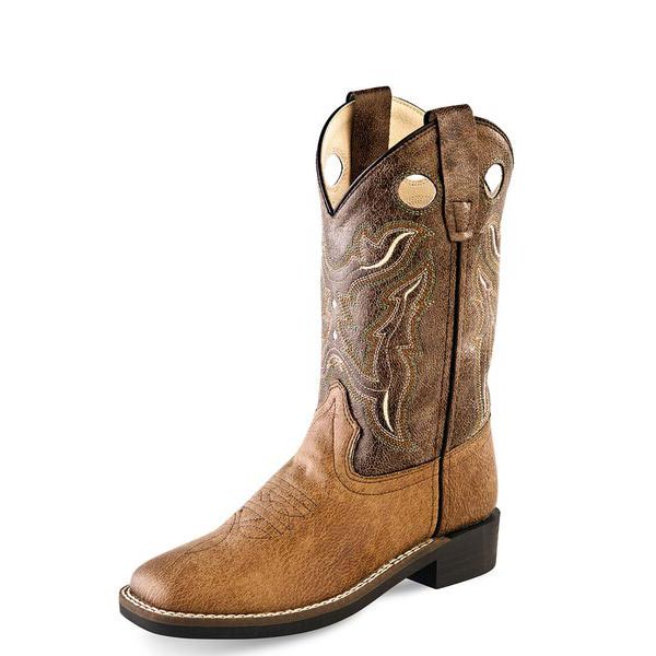 LIGHT BROWN | MEN SQUARE TOE WESTERN COWBOY BOOTS