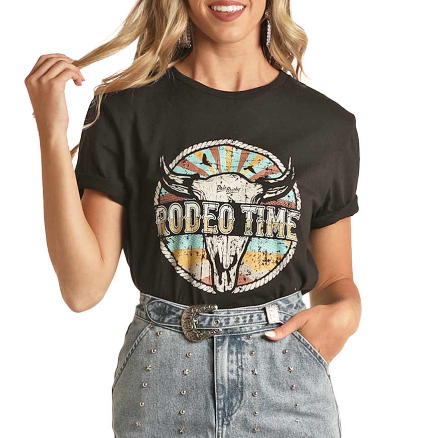 Rock & Roll Cowgirl Women's Aztec Print Long Sleeve Snap Shirt B4S3304 -  Russell's Western Wear, Inc.