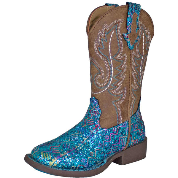 Brown glitter cowgirl outlet boots