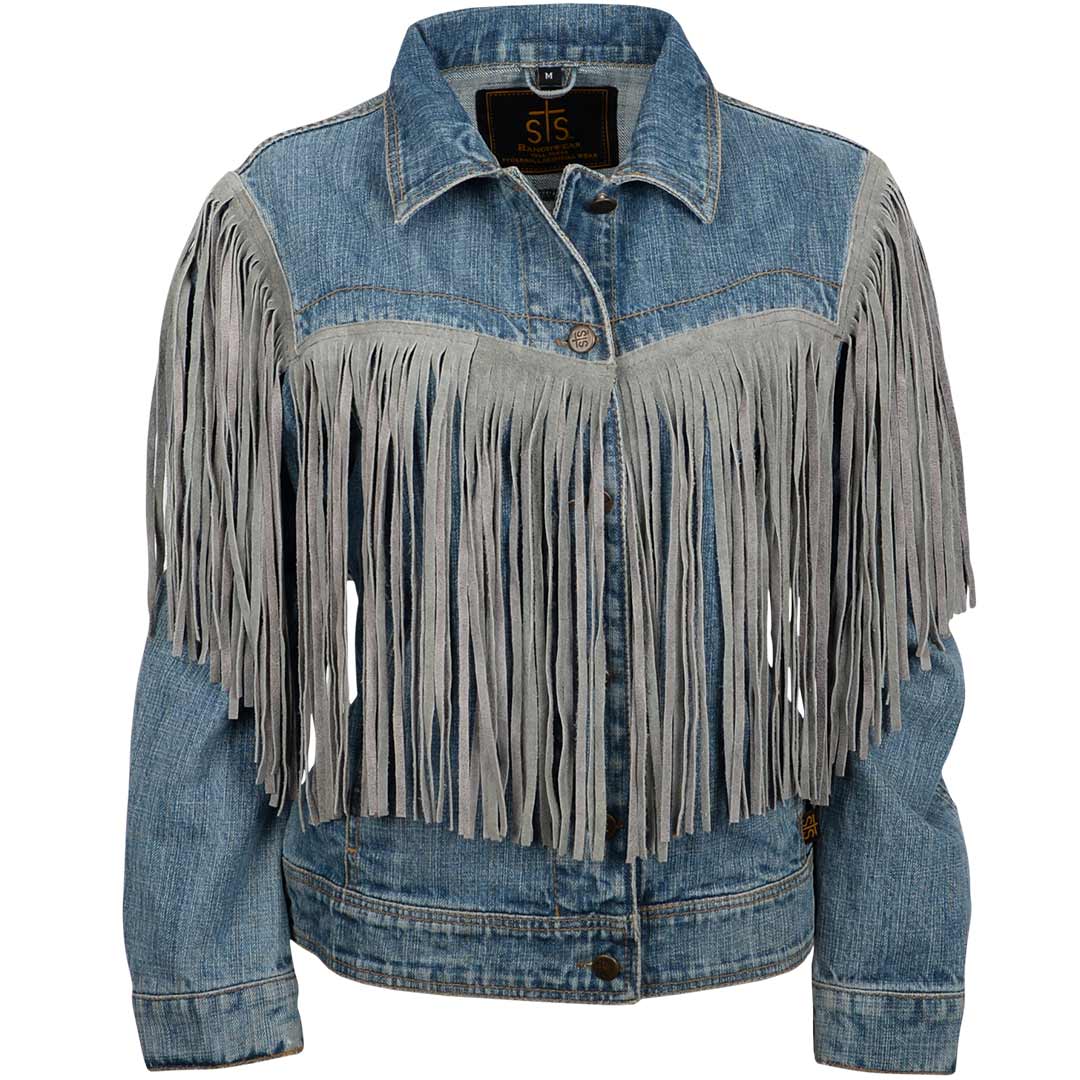 STS Ranchwear Women's Gretchen Cowhide Jean Jacket