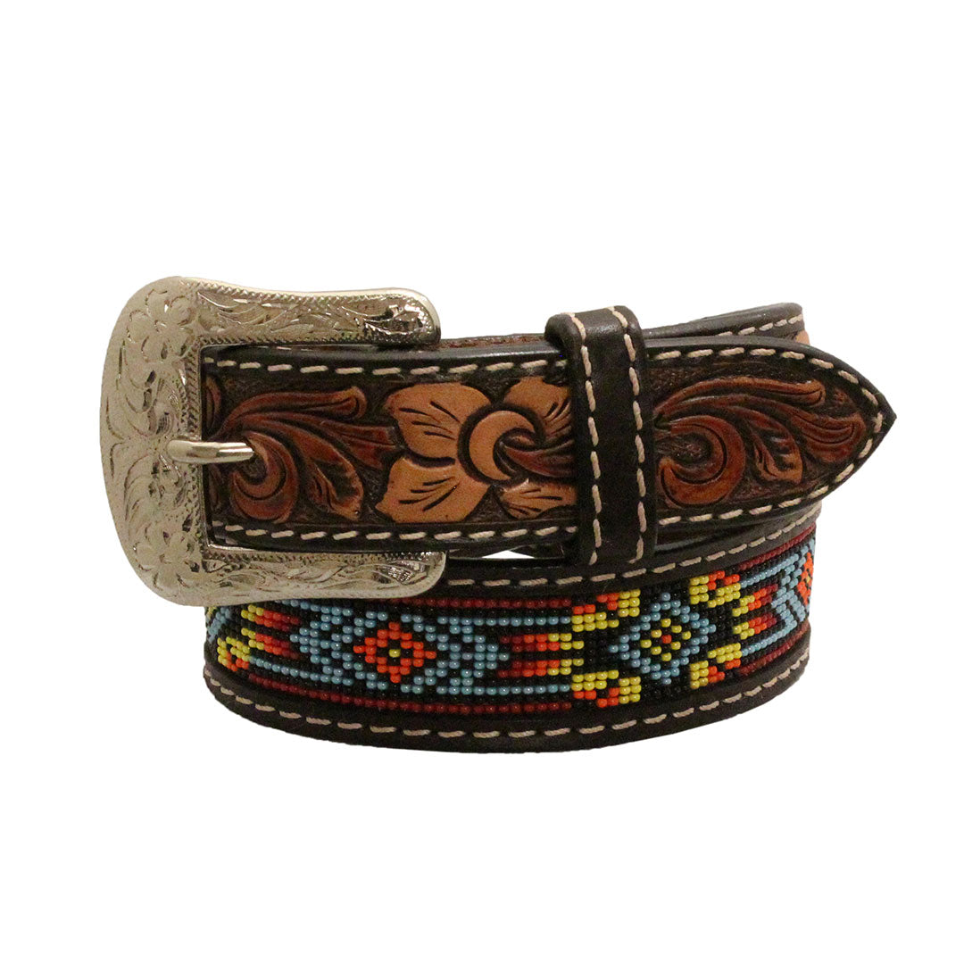 Twisted X Kid's Sunburst Beads Leather Belt