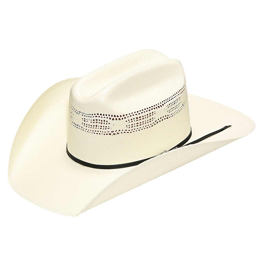 Twister Bangora Straw Cattleman Crown Cowboy Hat