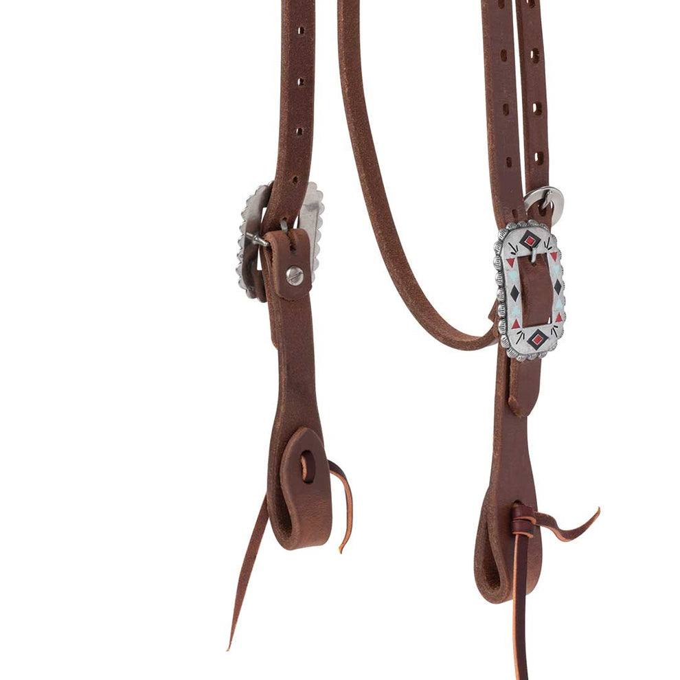 Weaver ProTack Headstall with Native Inspired Hardware