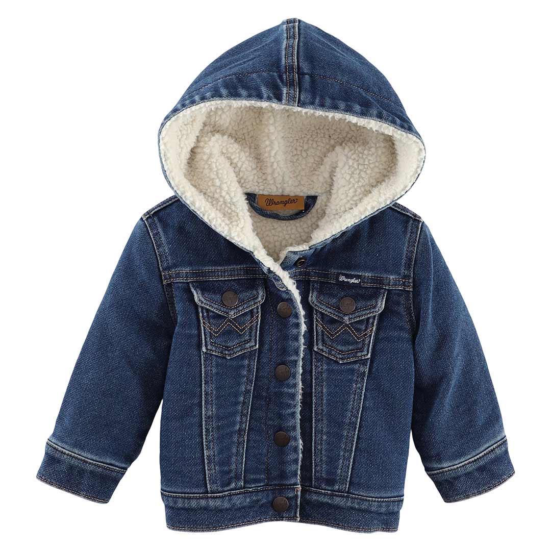 Baby hooded denim store jacket