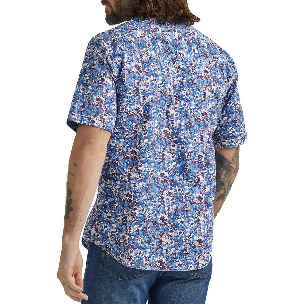 Wrangler Men's 20X Competition Advanced Comfort Short Sleeve Print Snap Shirt