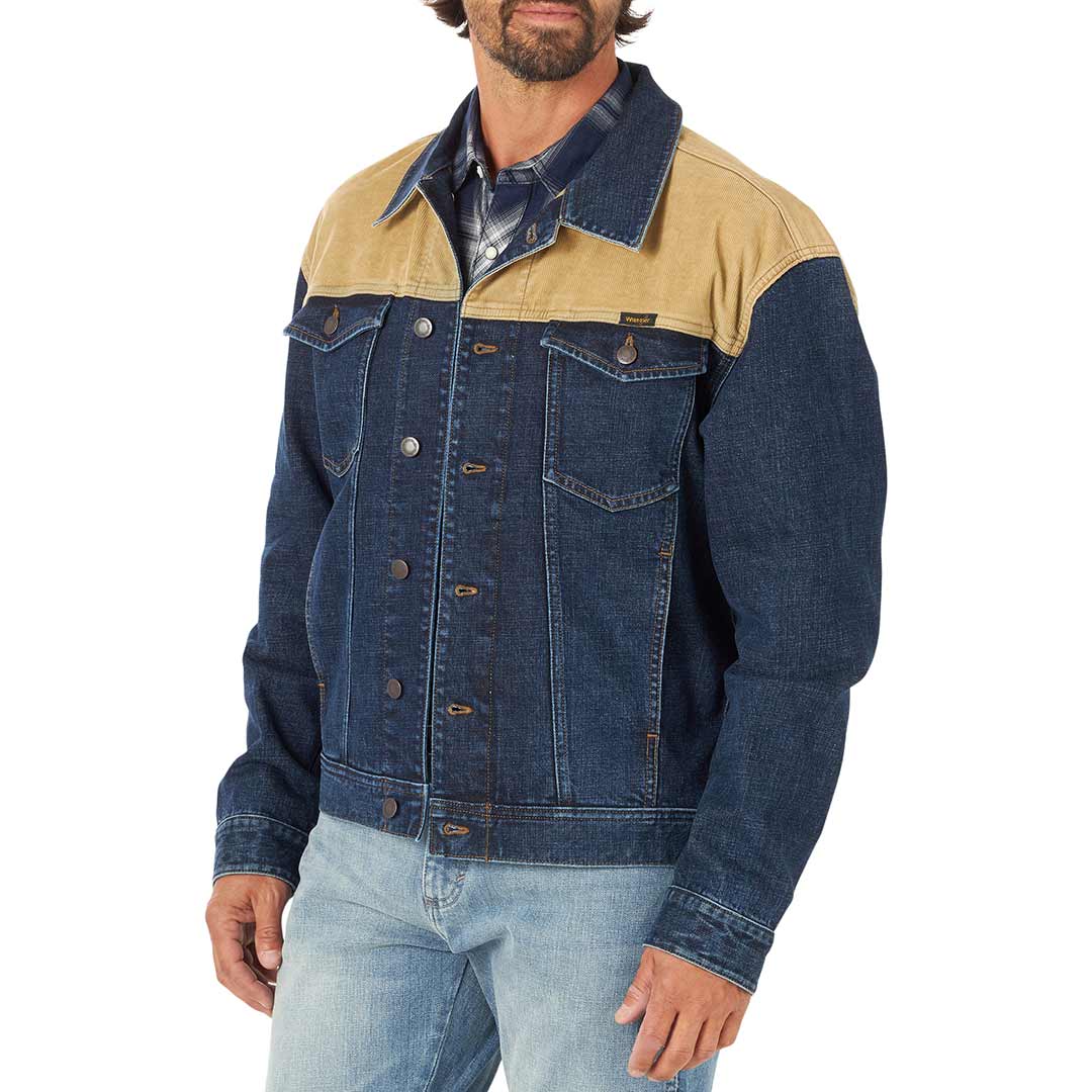 Wrangler jean jacket with on sale wool