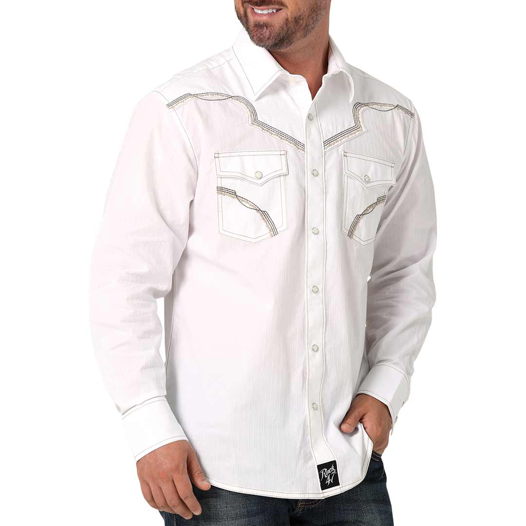 Wrangler rock sales 47 shirts mens