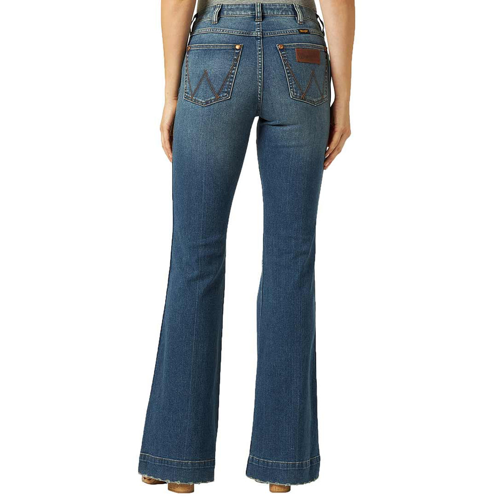 Women's Ultra High Rise Western Wide Jeans in Rinse, Size: 29 Regular by  Ariat